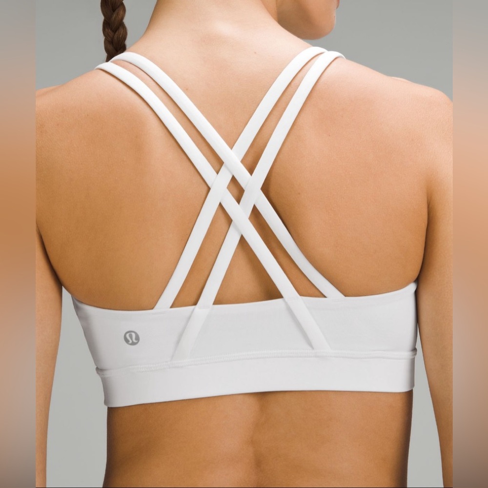 NWOT Lululemon Energy Bra in White